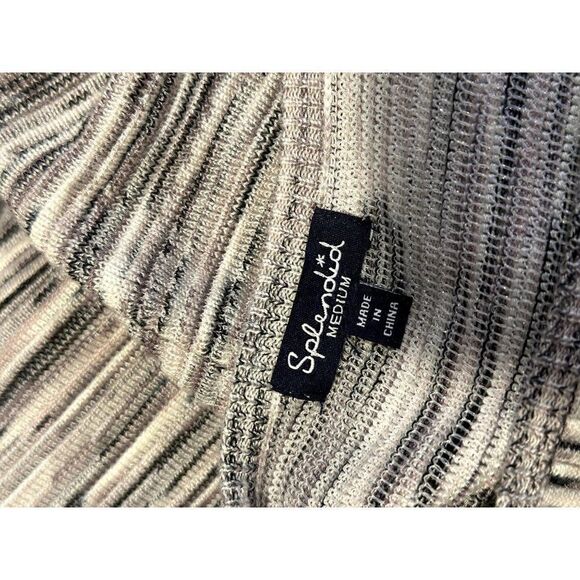 Splendid Space Dye Racer Back Knit Maxi Dress in Natural Multi Size M - Picture 6 of 6